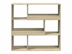 Clicnbuy Librería|Estantería divisor de espacios roble Sonoma 100x33x94,5 cm