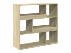 Clicnbuy Librería|Estantería divisor de espacios roble Sonoma 100x33x94,5 cm