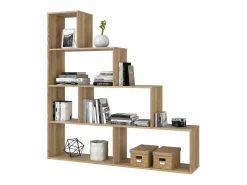 Loungitude Estantería|Estantería escalonada 6 compartimentos - A145 cm - Klum