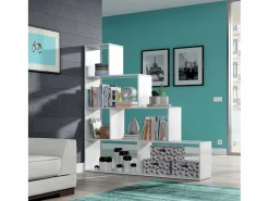 Loungitude Estantería|Estantería escalonada 6 compartimentos - A145 cm - Klum