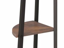 Clicnbuy Estantería esquina 3 pisos marrón oscuro negro 45,5x31,5x120 cm Marru00f3n Sale