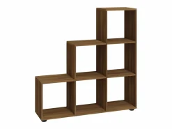 Estantería forma de escalera madera contrachapada roble marrón^Clicnbuy Best