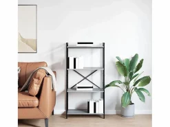 Clicnbuy Estantería sonoma 60 x 30 x 118 cm Madera contrachapada Gris Clearance
