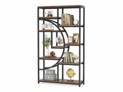 Estantería industrial de 5 niveles, estantería alta independiente con 9 estantes de almacenamiento abiertos para sala de estar, dormitorio y oficina en casa^Tribesigns Sale