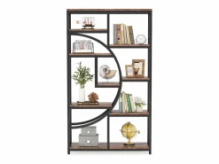 Estantería industrial de 5 niveles, estantería alta independiente con 9 estantes de almacenamiento abiertos para sala de estar, dormitorio y oficina en casa^Tribesigns Sale