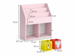 Vicco Estantería infantil 72x30.7x79 luigi Rosa Online