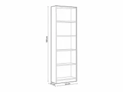 duehome Estantería Kids 5 estantes verde 180x52x25 cm Verde claro New