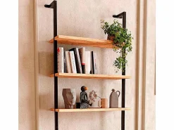 Estantería Librería Rus Pared Roble Safir 60x183x20 cm^