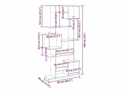 Estantería madera de ingeniería roble artisian 92x29x188 cm^vidaxl Hot