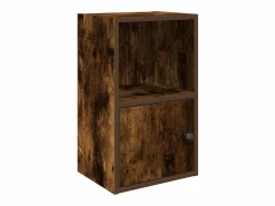 Estantería madera de ingeniería roble ahumado 31x24x52 cm^Clicnbuy Online