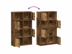 Estantería madera de ingeniería color envejecido 60x24x101,5 cm^Clicnbuy Best