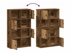 Estantería madera de ingeniería color envejecido 60x24x101,5 cm^Clicnbuy Best