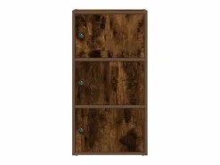Clicnbuy Estantería madera de ingeniería roble ahumado 40x24x77 cm Marru00f3n Hot