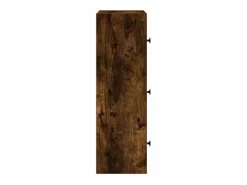 Clicnbuy Estantería madera de ingeniería roble ahumado 40x24x77 cm Marru00f3n Hot