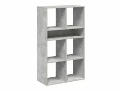 Clicnbuy Librería|Estantería madera ingeniería hormigón 66x31x112 cm