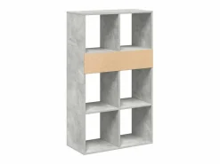 Clicnbuy Librería|Estantería madera ingeniería hormigón 66x31x112 cm