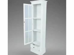 vidaxl Estantería moderna con 3 estantes de madera blanca Blanco Hot