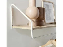 Estantería mural de madera y metal L90 cm NELO^ Outlet