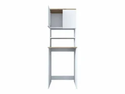 Calicosy Estantería para lavadora con 2 estantes y 2 puertas H183,6 cm - JUNE Blanco Clearance