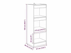 Estantería para libros Roble 40 x 30 x 103 cm^Clicnbuy Hot
