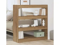 Clicnbuy Estantería para libros Roble artisan 100 x 30 x 103 cm Marru00f3n New