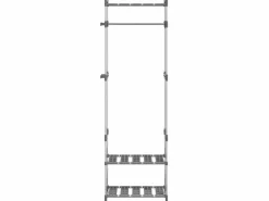 Estantería para ropa 3 alturas aluminio 59x29x192 cm ES929617 Plateado Online