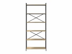 Clicnbuy Estantería Roble Sonoma 80 x 30 x 188 cm Madera contrachapada Color natural claro Clearance