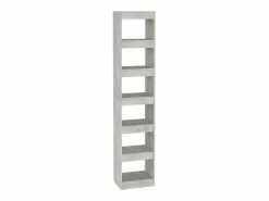 vidaxl Estantería/divisor de espacios hormigón 40x30x198 cm Gris