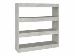 vidaxl Estantería/divisor de espacios hormigón 100x30x103 cm Gris Outlet