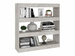vidaxl Estantería/divisor de espacios hormigón 100x30x103 cm Gris Outlet