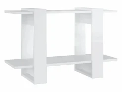 vidaxl Estantería|Estantería/divisor de espacios brillante 80x30x51 cm