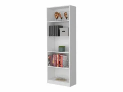 Estanteria Recta 4R Home en Melamina con 5 estantes , 180.59 cm X 62.73 cm X 29.71 cm ,^TuHome Discount