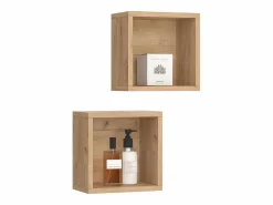 Estantes de baño roble dorado 25x15x25 senyo^Vicco New