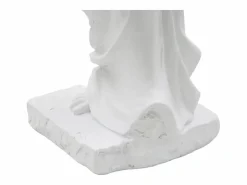 Estatua|Estatua clásica decorativa de mesa en polirresina blanca h49cm estilo griego