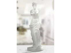 Estatua|Estatua clásica decorativa de mesa en polirresina blanca h49cm estilo griego