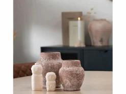 Estatuilla de decoración en cemento beige 5.5 x 5.5 x 10 cm^House Nordic Online