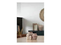 Estatuilla de decoración en cemento beige 5.5 x 5.5 x 10 cm^House Nordic Online