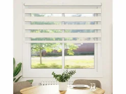 Clicnbuy Estor cebra mármol tejido ancho 145,9 cm poliéster Beige Online