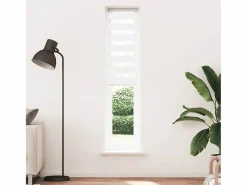 Clicnbuy Estor cebra 55x230 cm tejido ancho 50,9 cm poliéster Blanco Discount