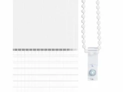 Clicnbuy Estor cebra 55x230 cm tejido ancho 50,9 cm poliéster Blanco Discount