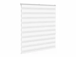 Clicnbuy Estor cebra 125x150 cm tejido ancho 120,9 cm poliéster Blanco Best