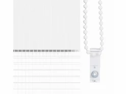 Clicnbuy Estor cebra 125x150 cm tejido ancho 120,9 cm poliéster Blanco Best