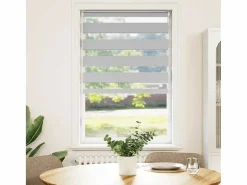 Clicnbuy Persianas De Interior|Estor cebra claro 70x150 cm tejido ancho 65,9 cm poliéster