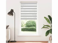 Clicnbuy Persianas De Interior|Estor cebra claro 100x200cm tejido ancho 95,9cm poliéster