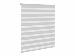 Clicnbuy Estor cebra claro 125x100cm tejido ancho 120,9cm poliéster Gris