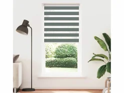 Clicnbuy Persianas De Interior|Estor cebra oscuro tejido ancho 100,9 cm poliéster
