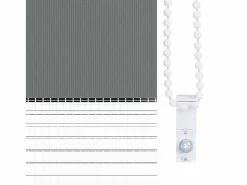 Clicnbuy Estor cebra oscuro 55x200cm tejido ancho 50,9 cm poliéster Gris Outlet