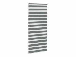 Clicnbuy Estor cebra oscuro 95x230cm tejido ancho 90,9 cm poliéster Gris