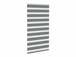 Clicnbuy Estor cebra oscuro 85x100cm tejido ancho 80,9 cm poliéster Gris Online