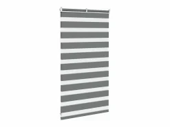Clicnbuy Estor cebra oscuro 85x100cm tejido ancho 80,9 cm poliéster Gris Online
